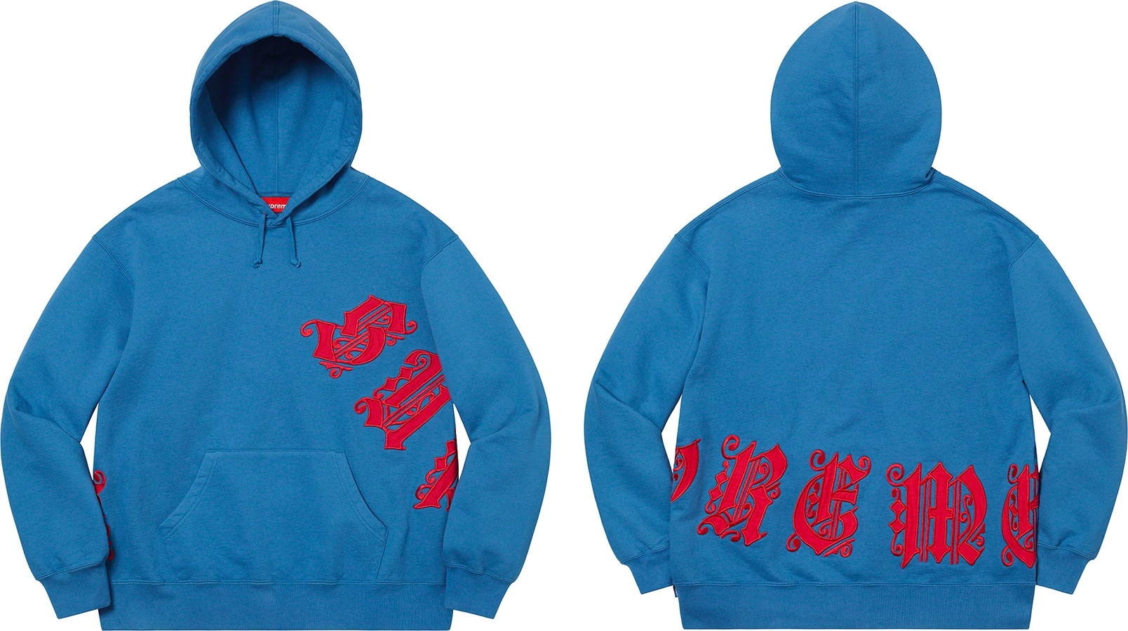 Old English Wrap Hooded Sweatshirt view 7